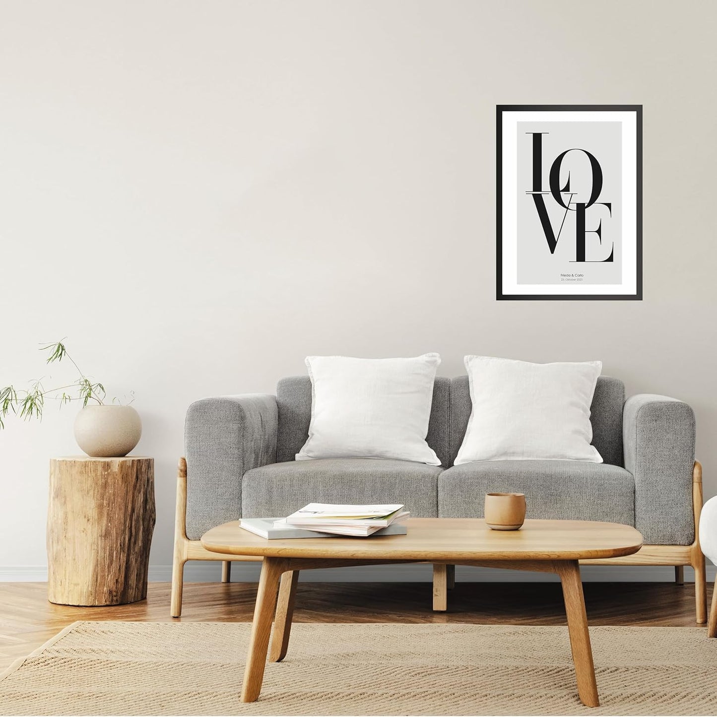 Personalisiertes Liebes-Poster für Paare