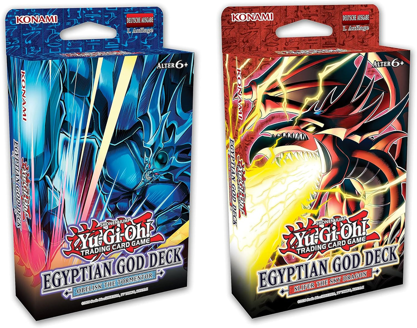 Yu-Gi-Oh! Ägyptisches Götter-Deck Set: Obelisk der Peiniger + Slifer der Himmelsdrache - Deutsche Ausgabe