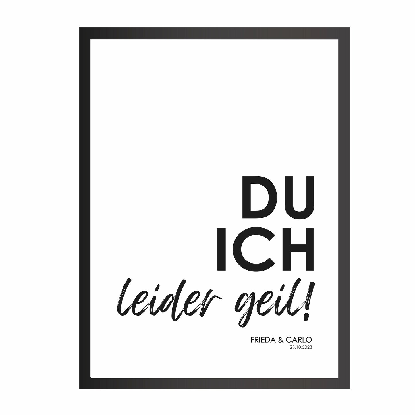Personalisiertes Liebes-Poster für Paare