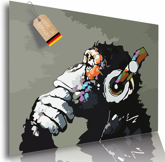 Banksy Poster Affe mit Kopfhörer 60 x 42 cm