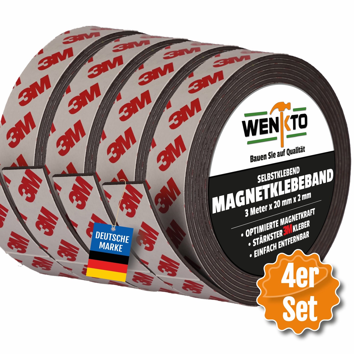 Parent: Magnet Klebeband; Länge 3 Meter; Breite 2 cm