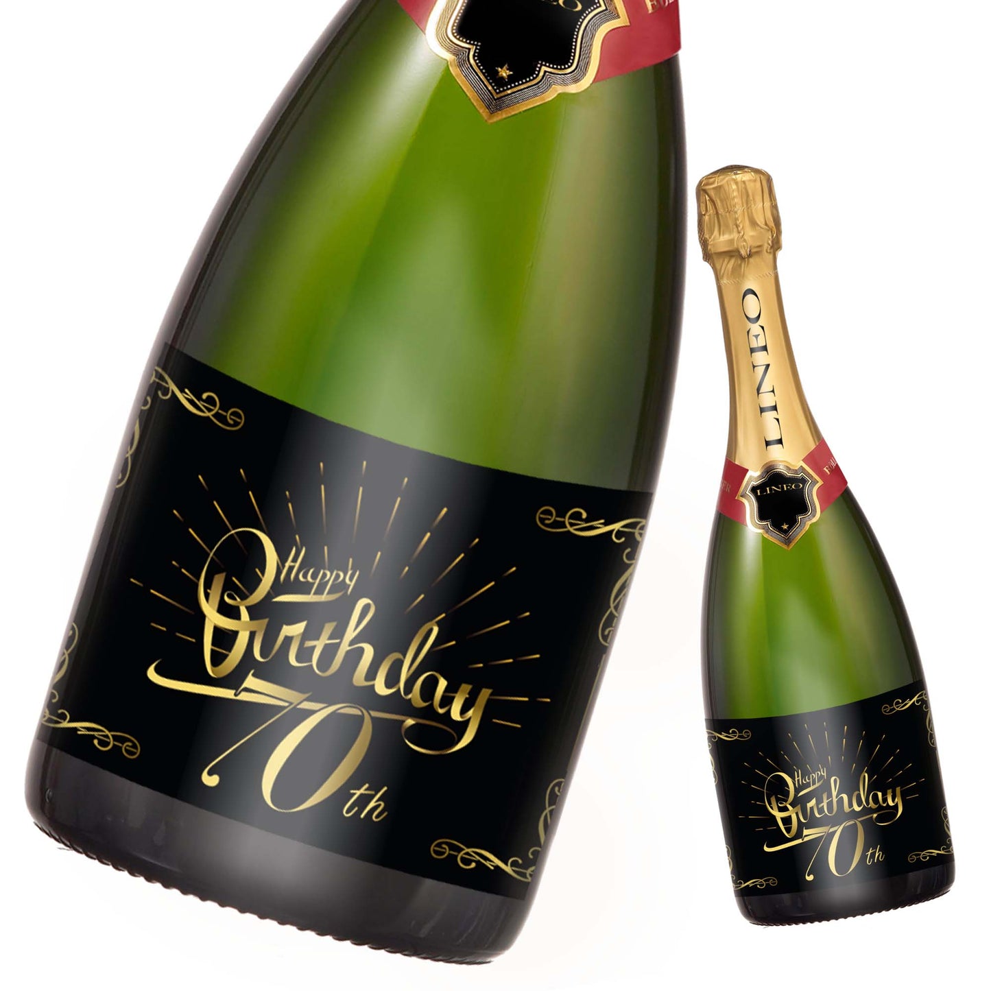 Geburtstag Flaschenetiketten Happy Birthday 2er Set