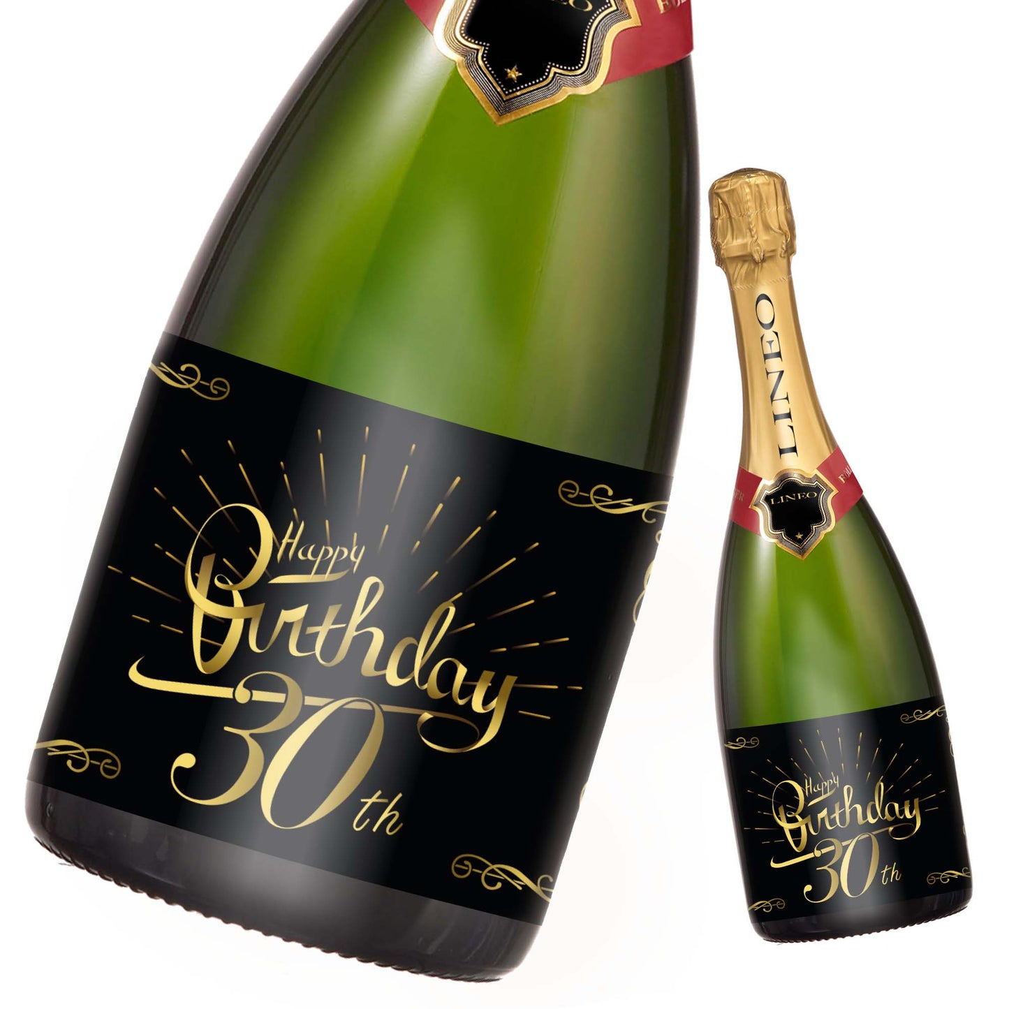 Geburtstag Flaschenetiketten Happy Birthday 2er Set