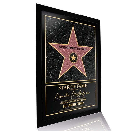 Personalisiertes Poster Star of Fame