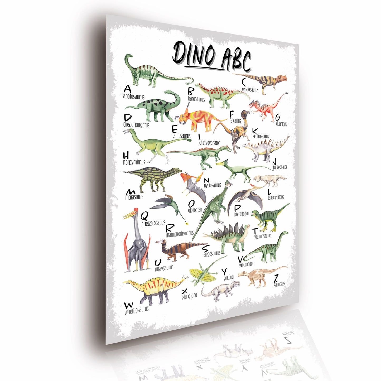 Kinderposter ABC Poster Dinosaurier 42 x 60 cm