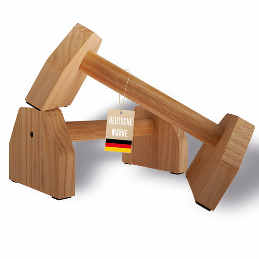 Liegestützgriffe aus Holz; 2er Set