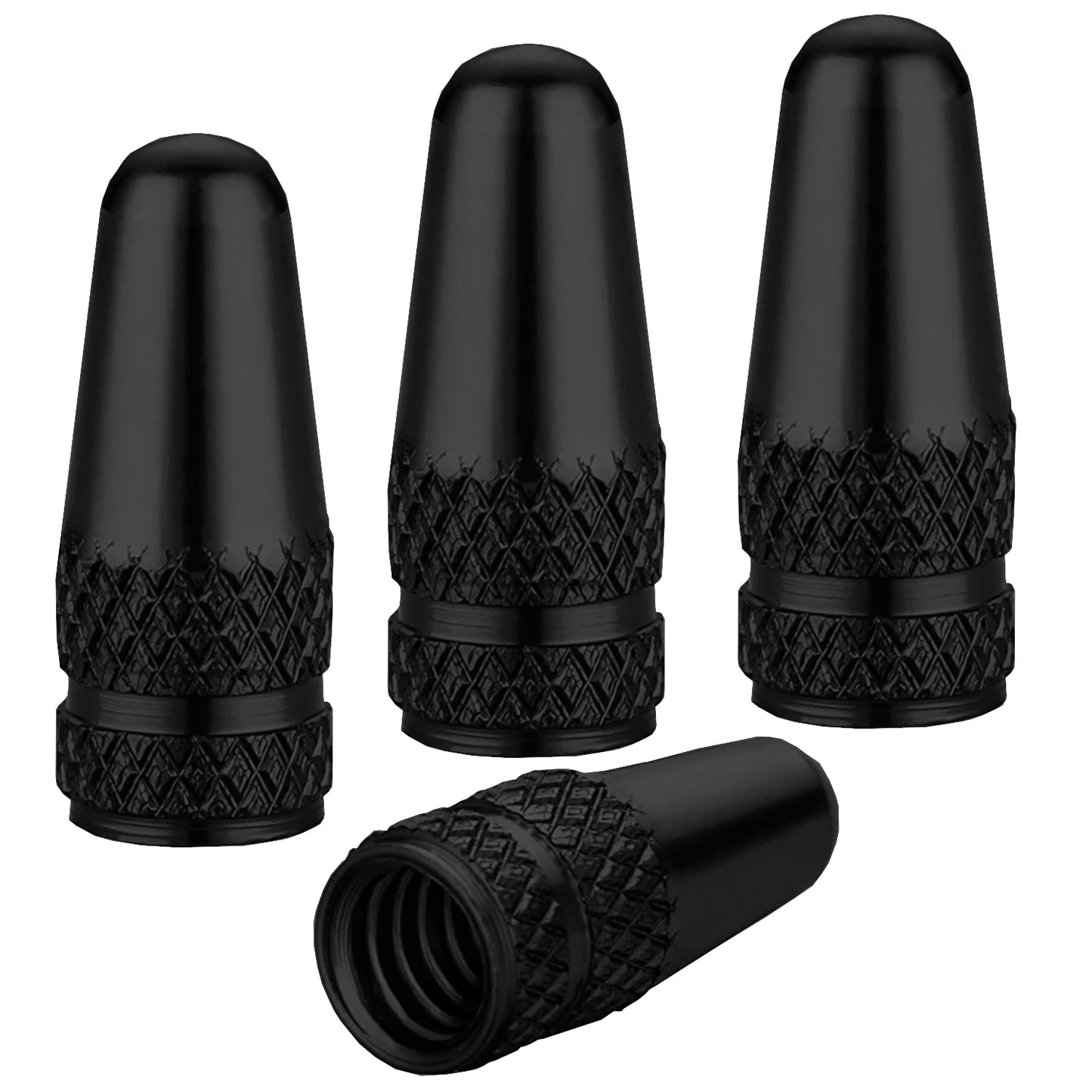 Fahrrad Ventilkappen Dunlop / Presta Aluminium 4 Stück