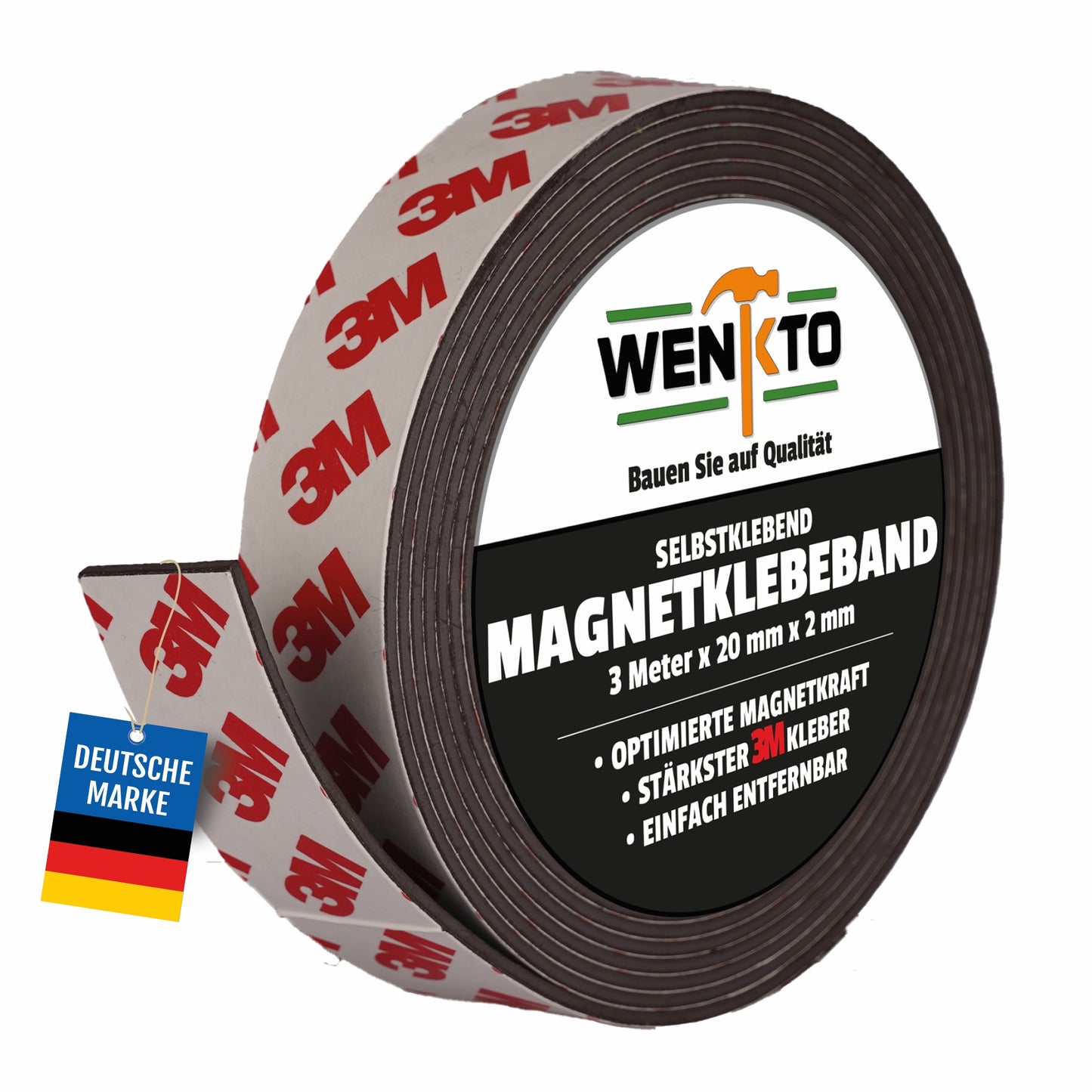 Parent: Magnet Klebeband; Länge 3 Meter; Breite 2 cm