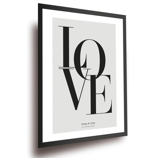 Personalisiertes Liebes-Poster für Paare