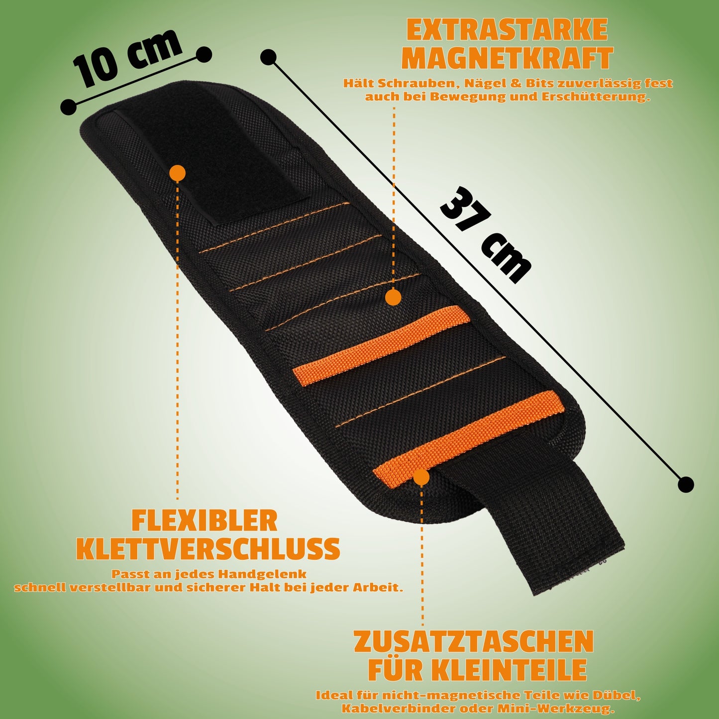 WENKTO® Magnet Armband für Hand- & Heimwerker