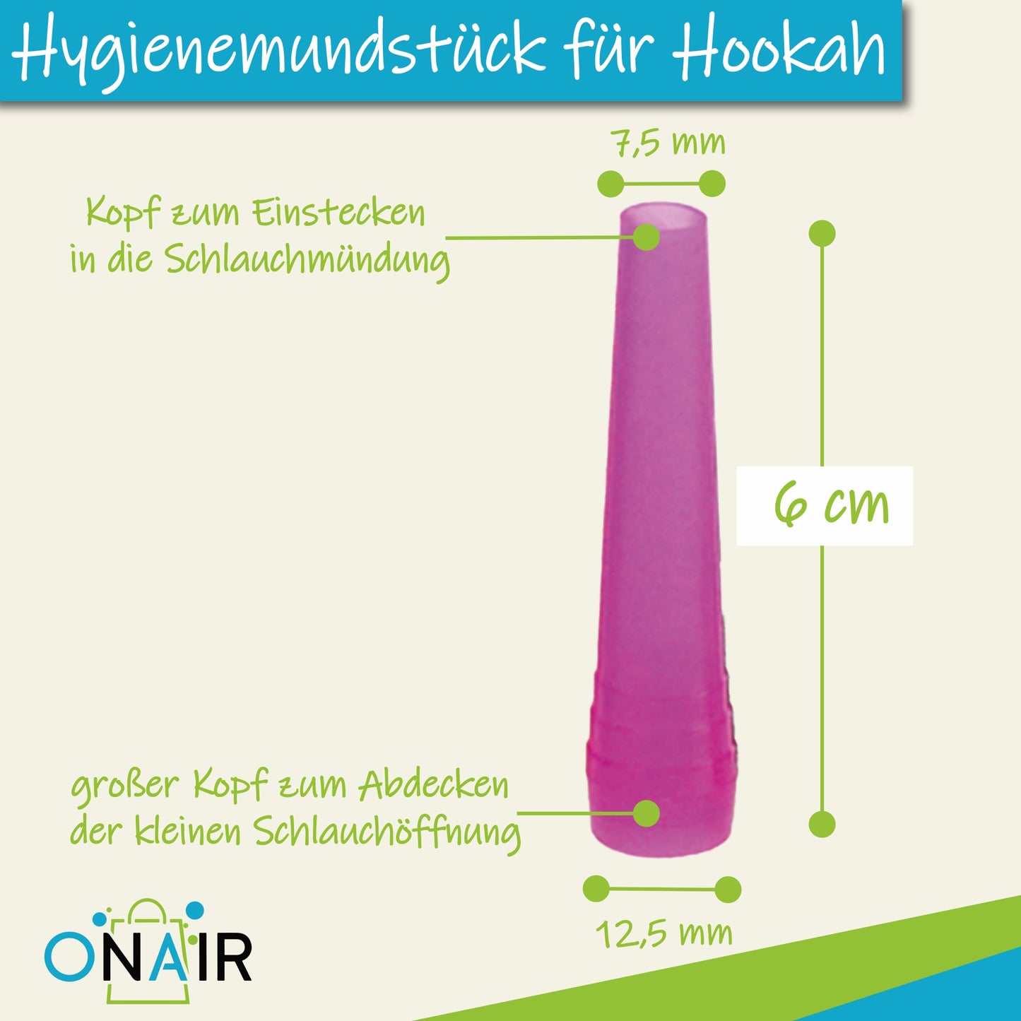 Hygienemundstück für Wasserpfeife & Shisha