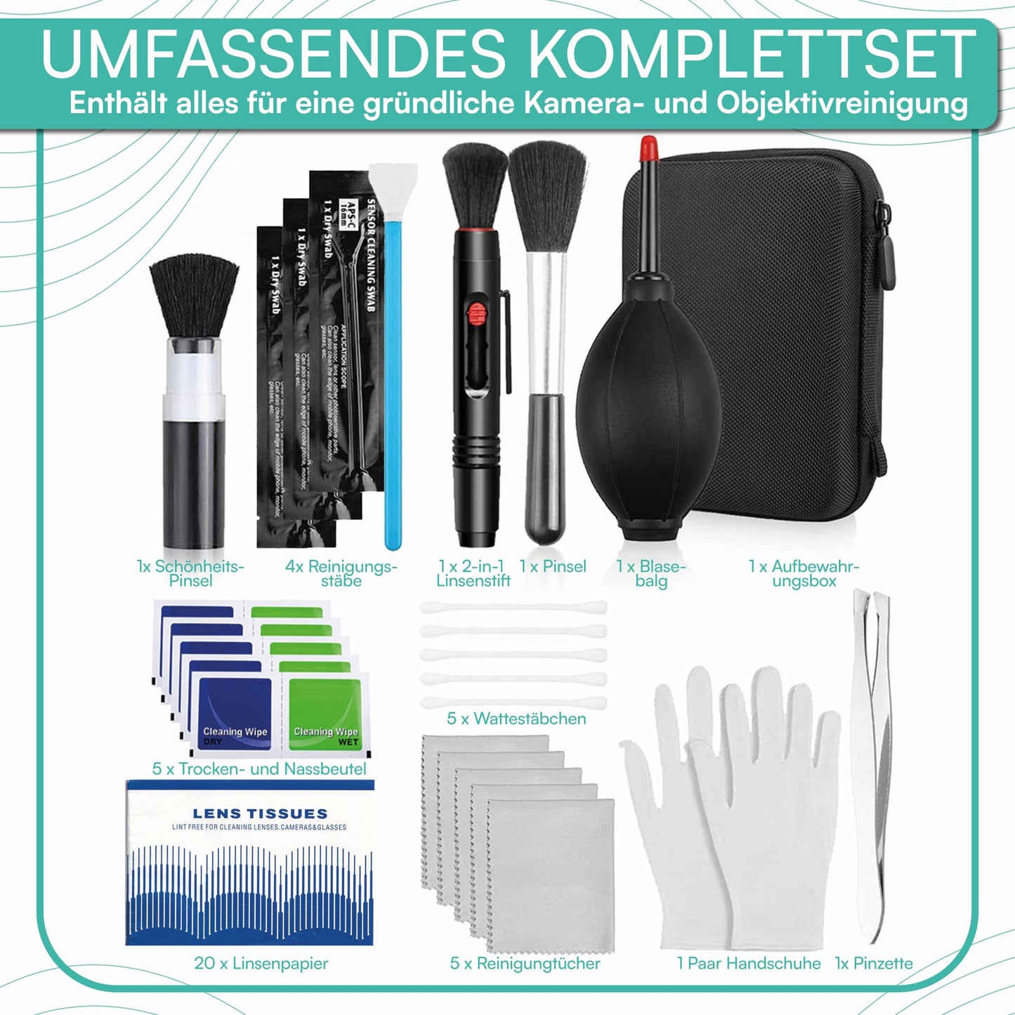 Kamera Reinigungsset 16-tlg