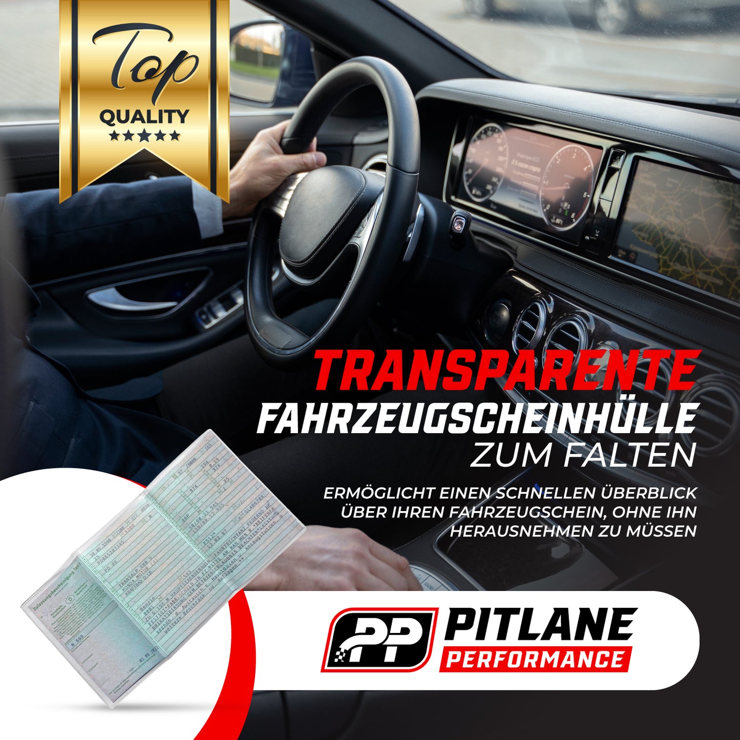 Fahrzeugscheinhülle für deutsche KFZ Papiere