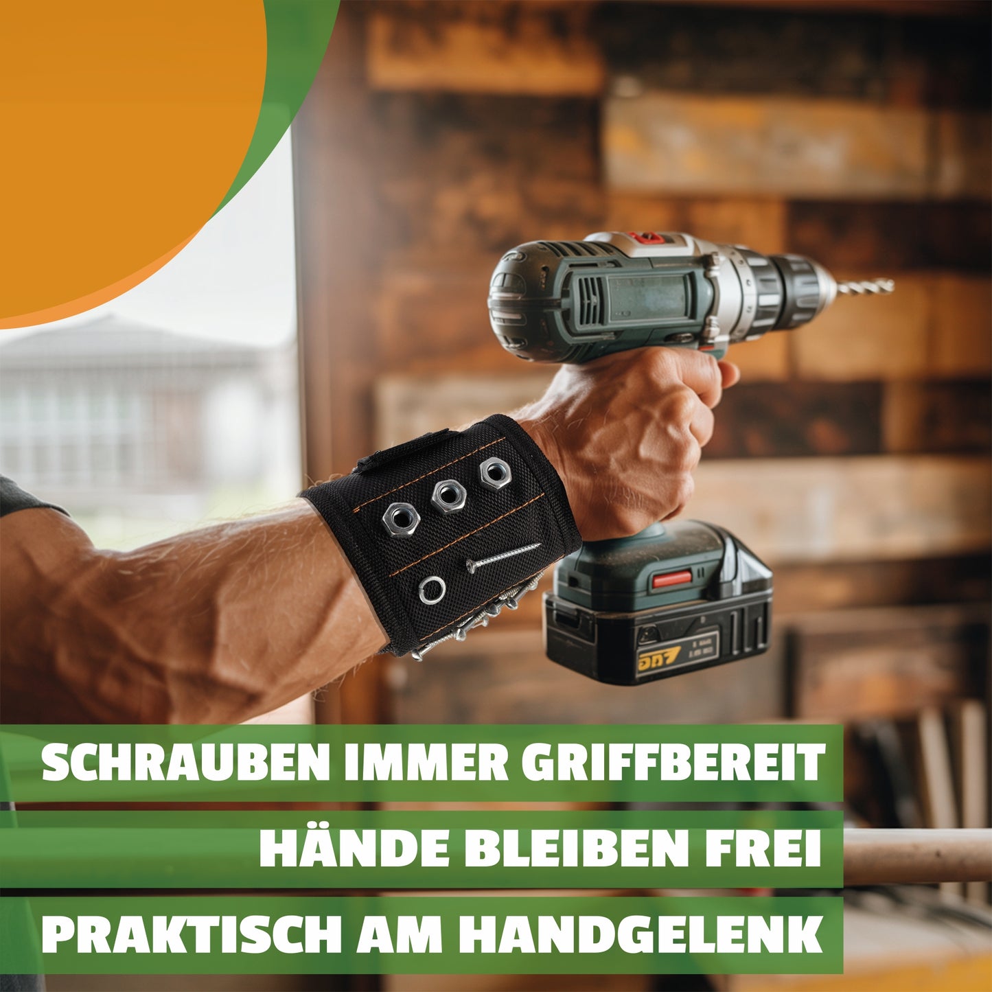 WENKTO® Magnet Armband für Hand- & Heimwerker