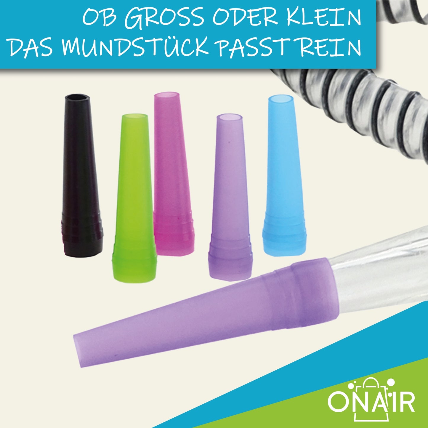 Hygienemundstück für Wasserpfeife & Shisha
