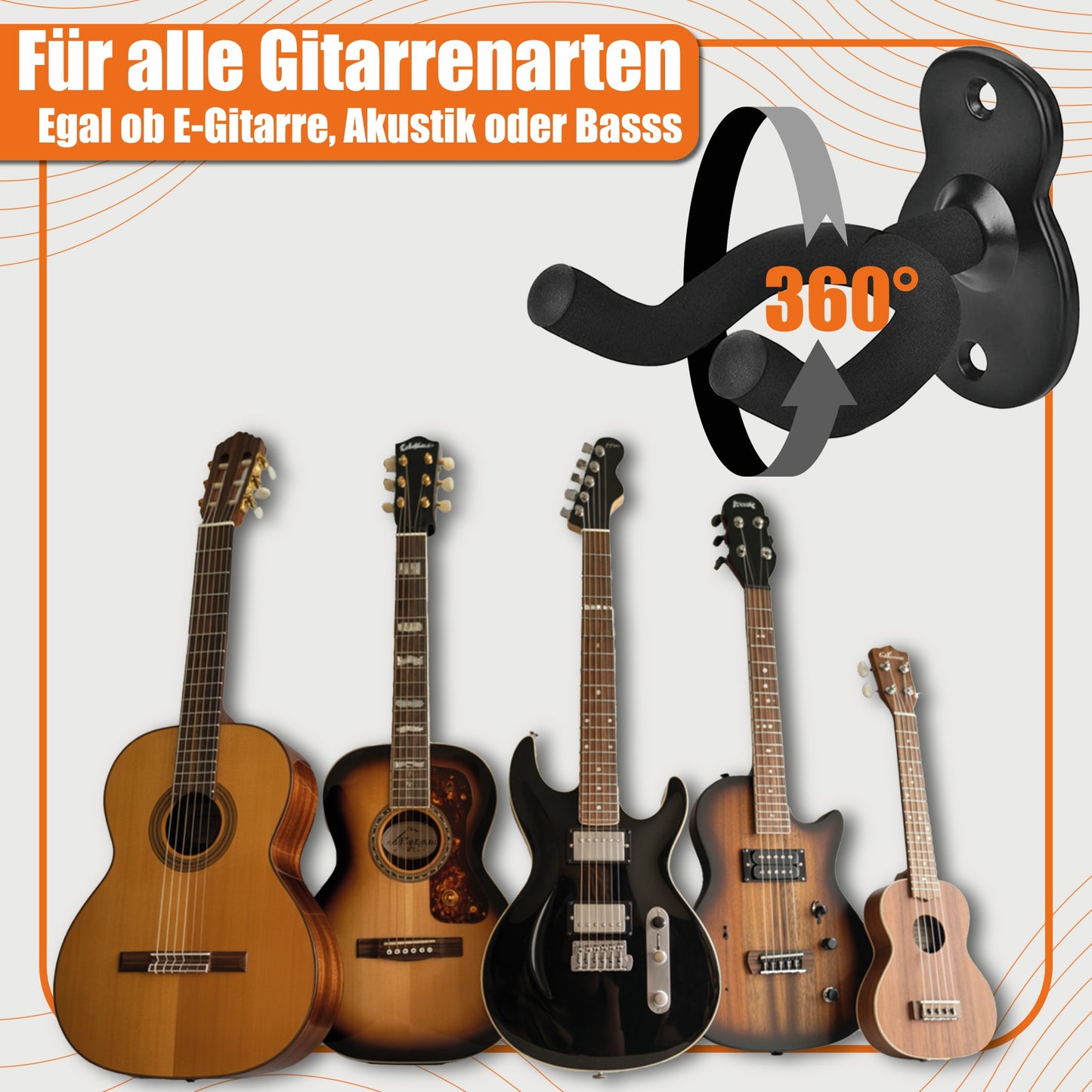 pixly® Gitarren Wandhalter
