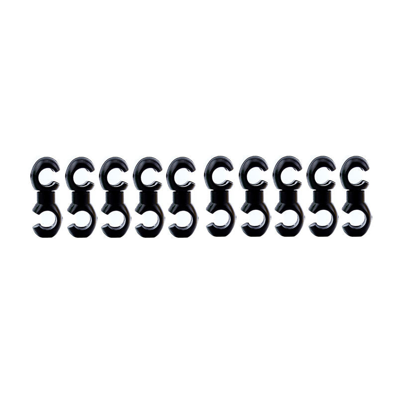 Fahrrad Hydraulikschlauch-Clips 8er Set Farbe: Schwarz