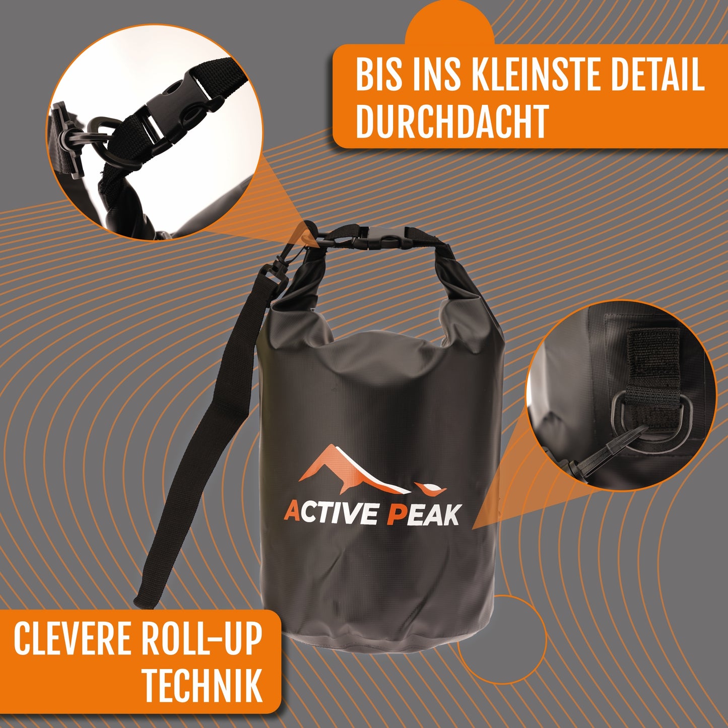 Active Peak® Dry Bag mit Smartphonetasche
