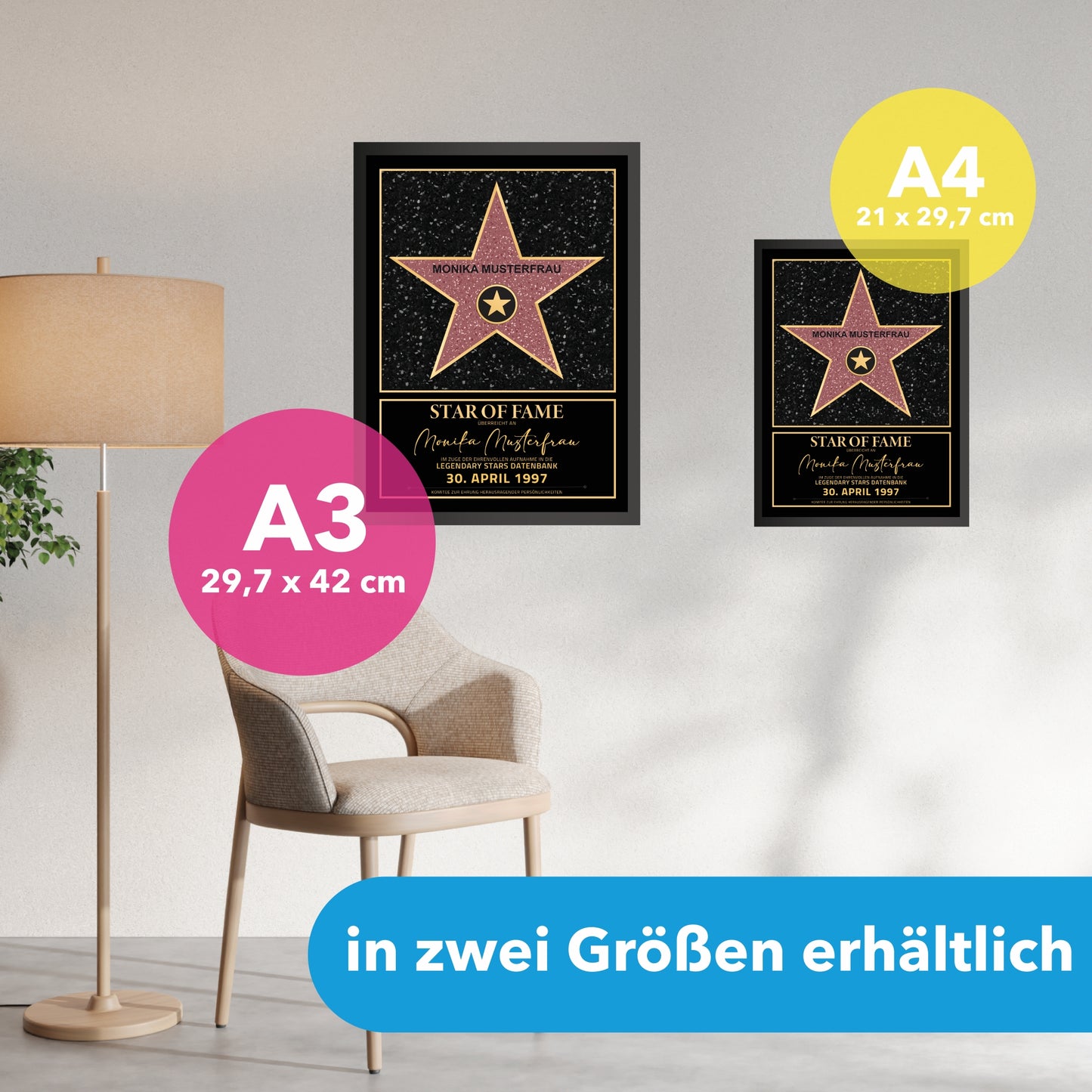 Poster personalisiert: Star of Fame