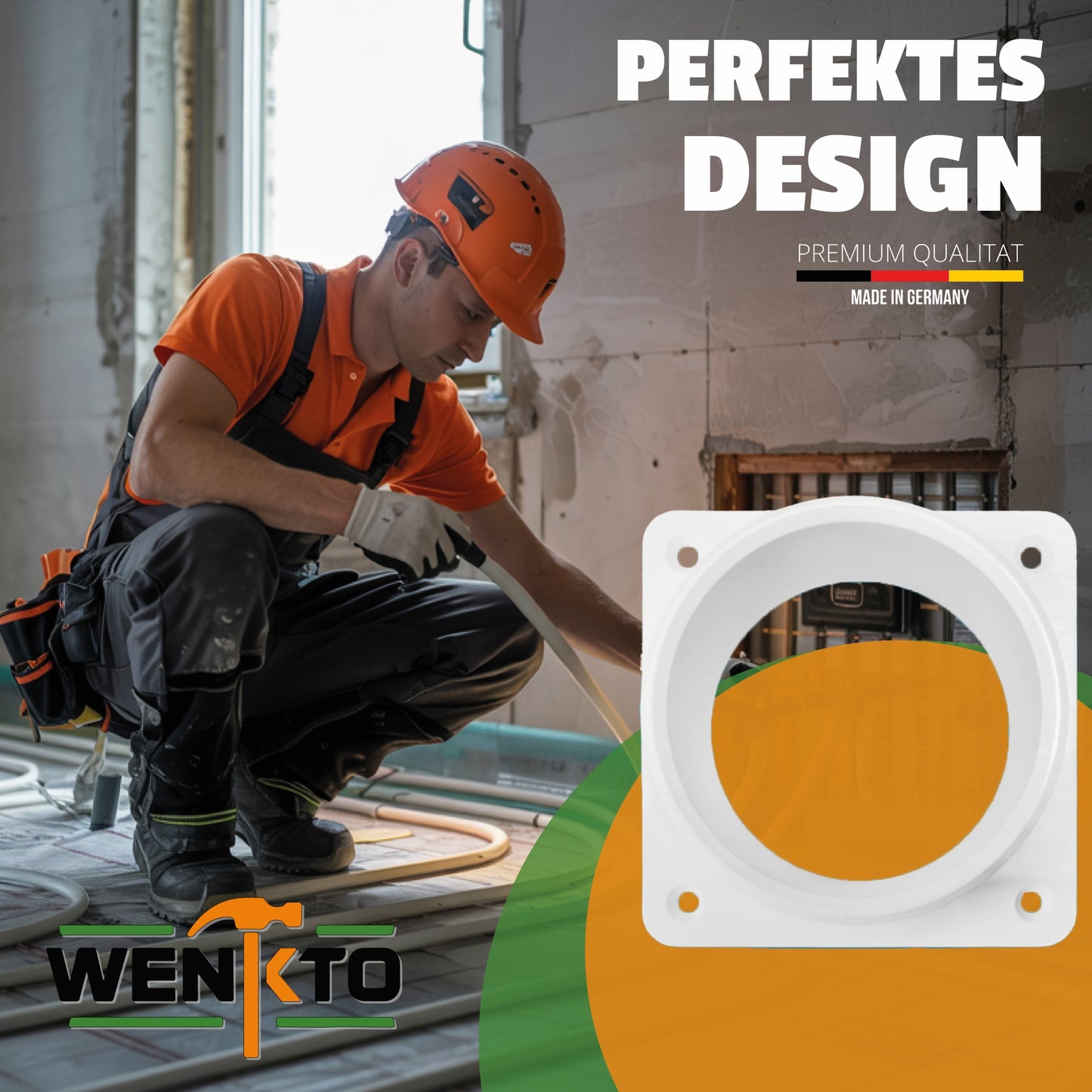Wand-Flansch für Rohre 30-220 mm