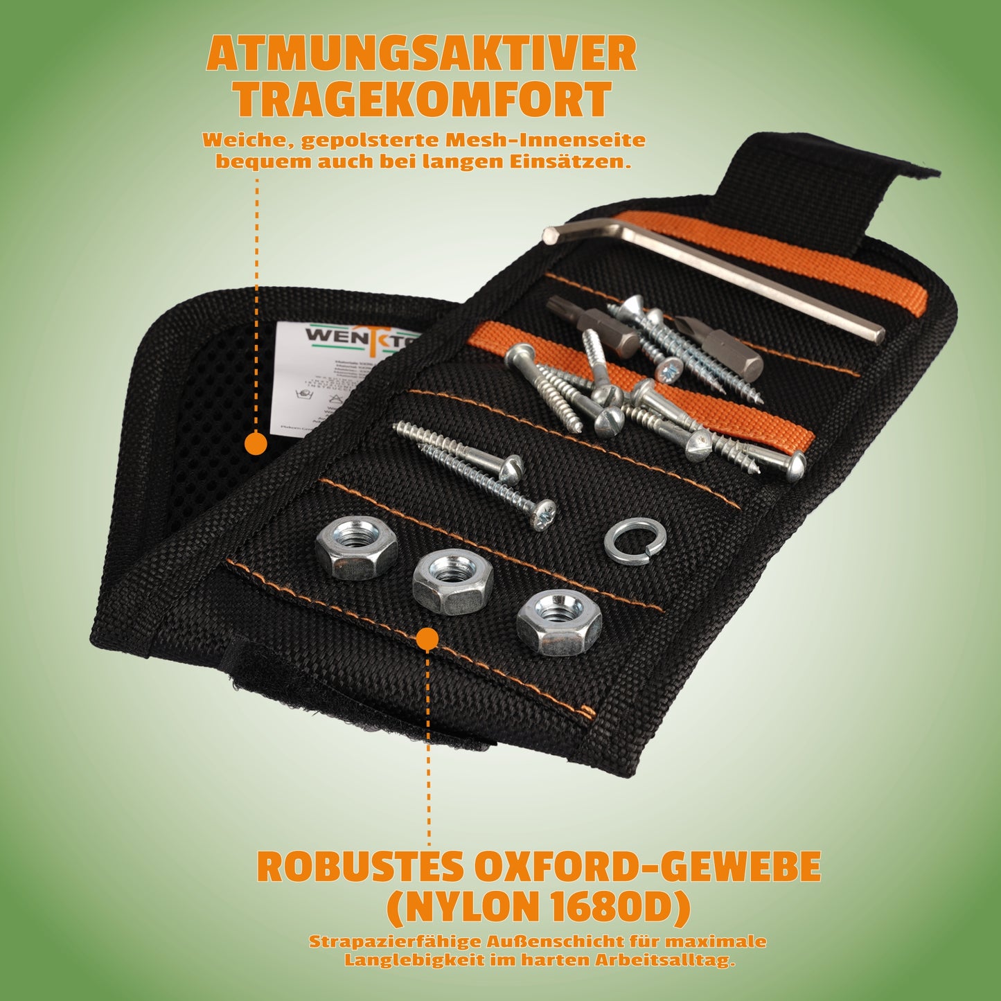 WENKTO® Magnet Armband für Hand- & Heimwerker