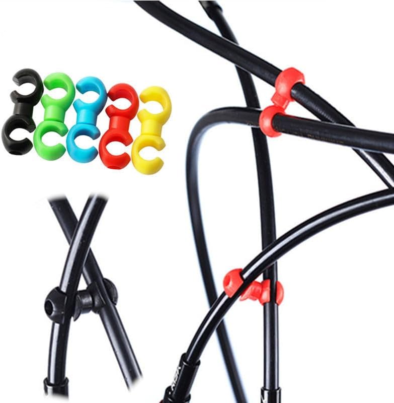 Fahrrad Hydraulikschlauch-Clips 8er Set Farbe: Schwarz