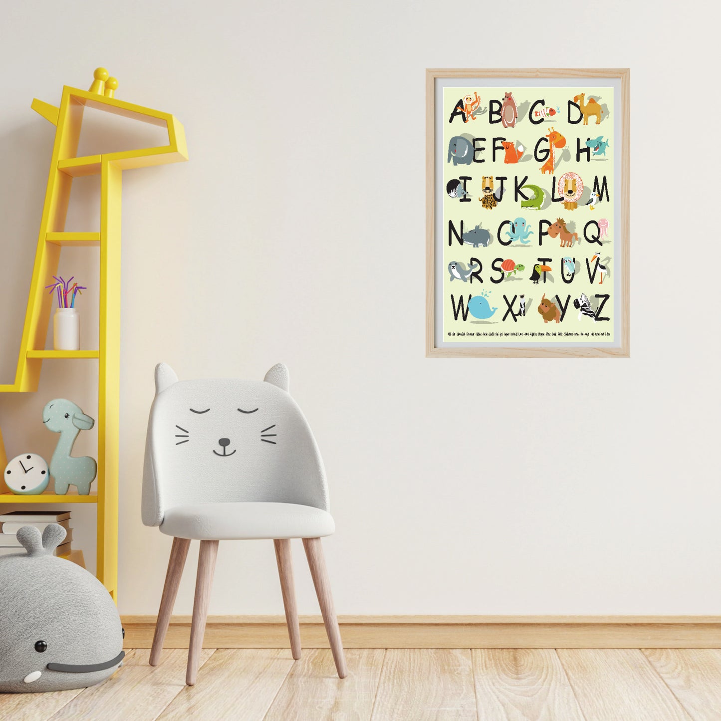 Poster: Tier ABC für Kinder; Größe: 59,4 x 42 cm