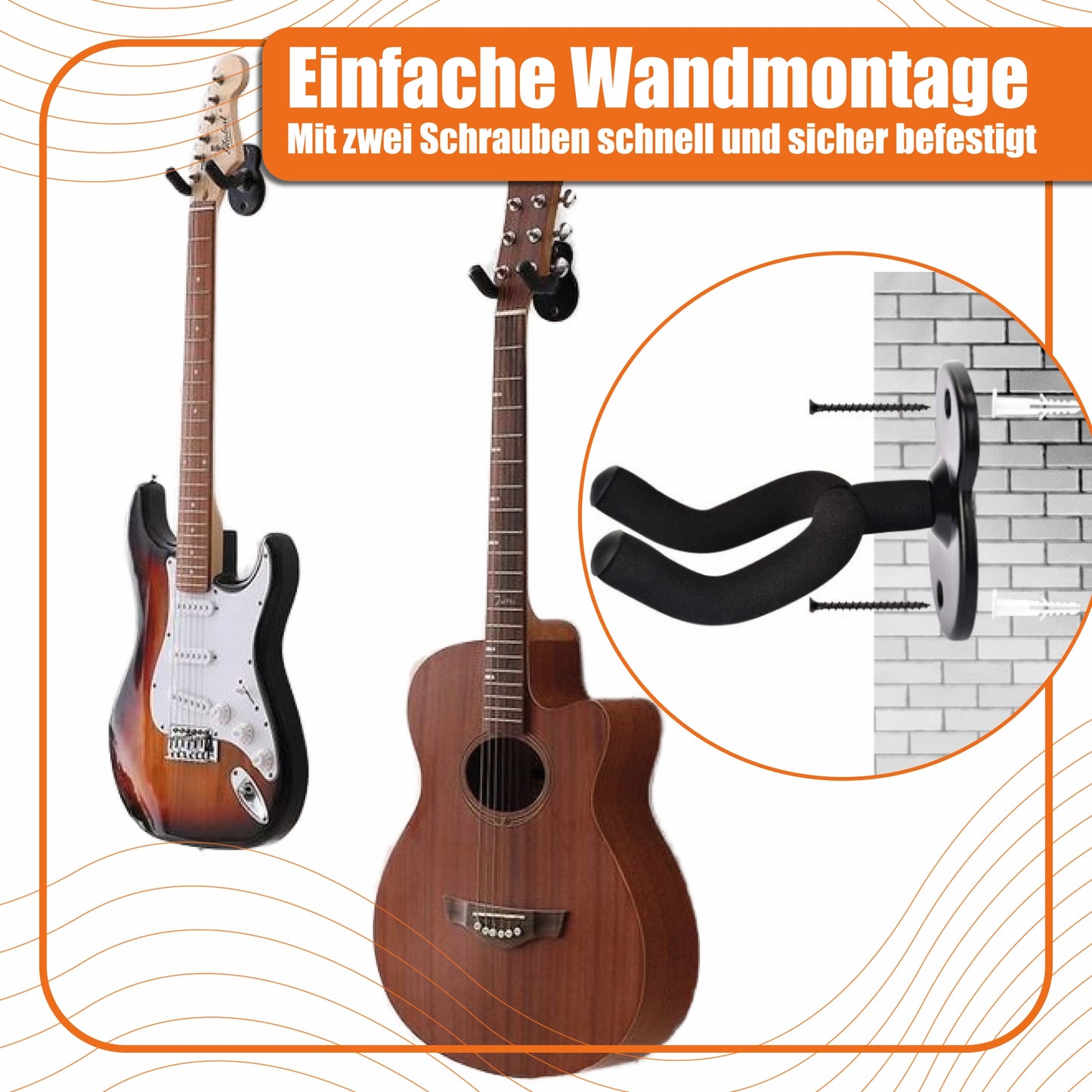 pixly® Gitarren Wandhalter