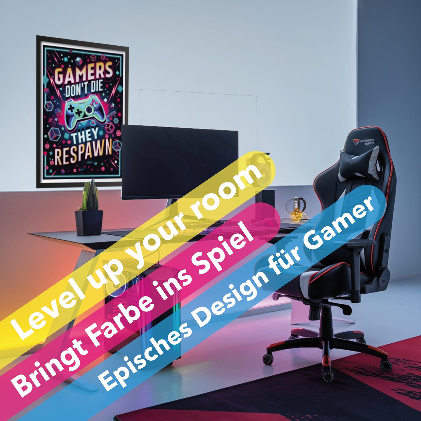 Gamer Poster "Eat-Sleep-Game-Repeat" 42 x 60 cm