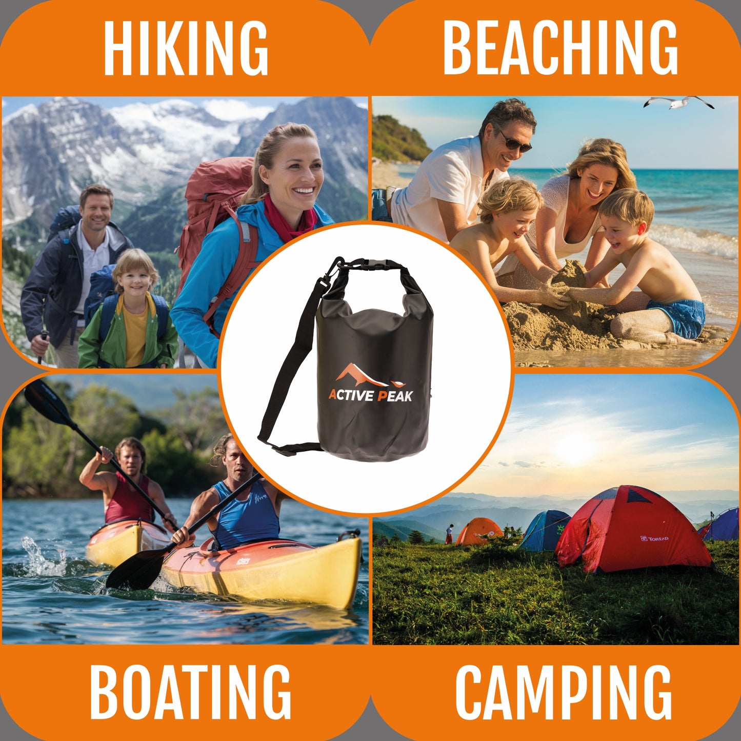 Active Peak® Dry Bag mit Smartphonetasche