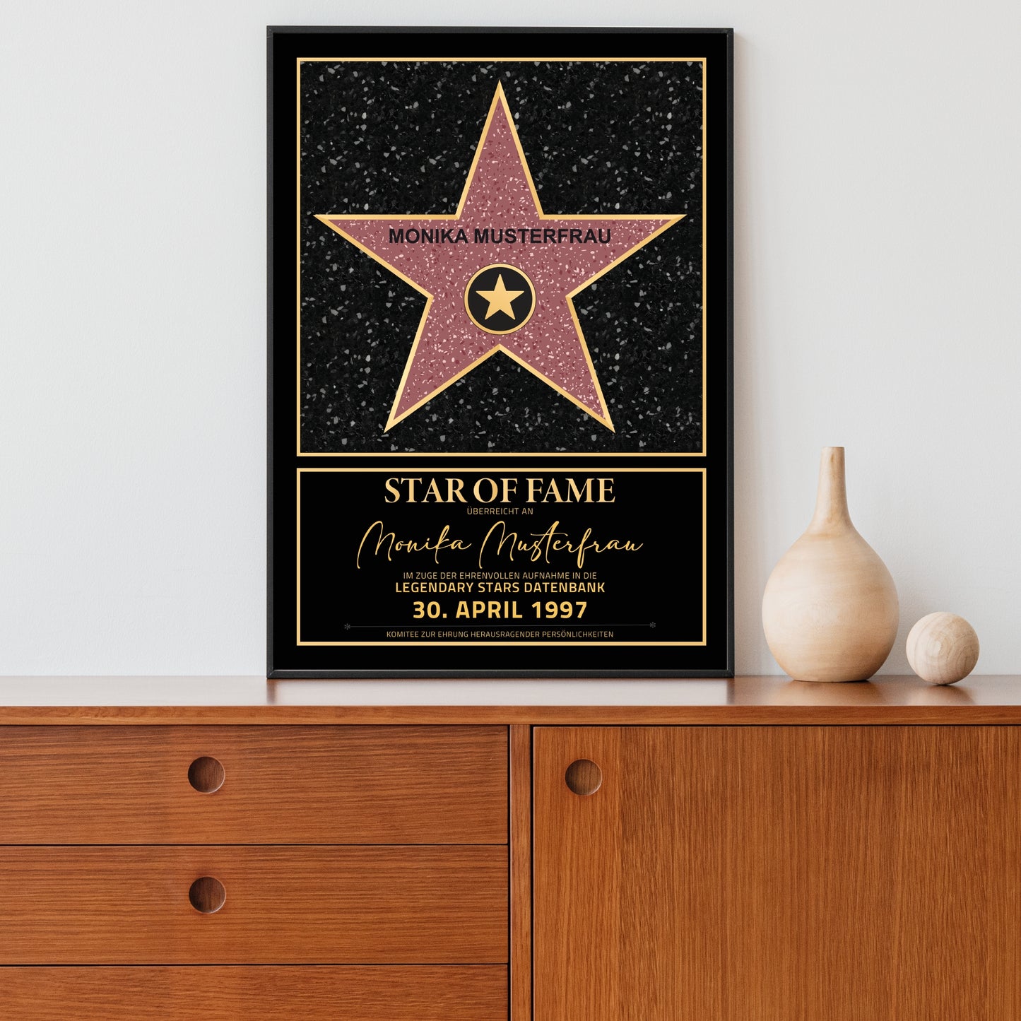 Personalisiertes Poster Star of Fame