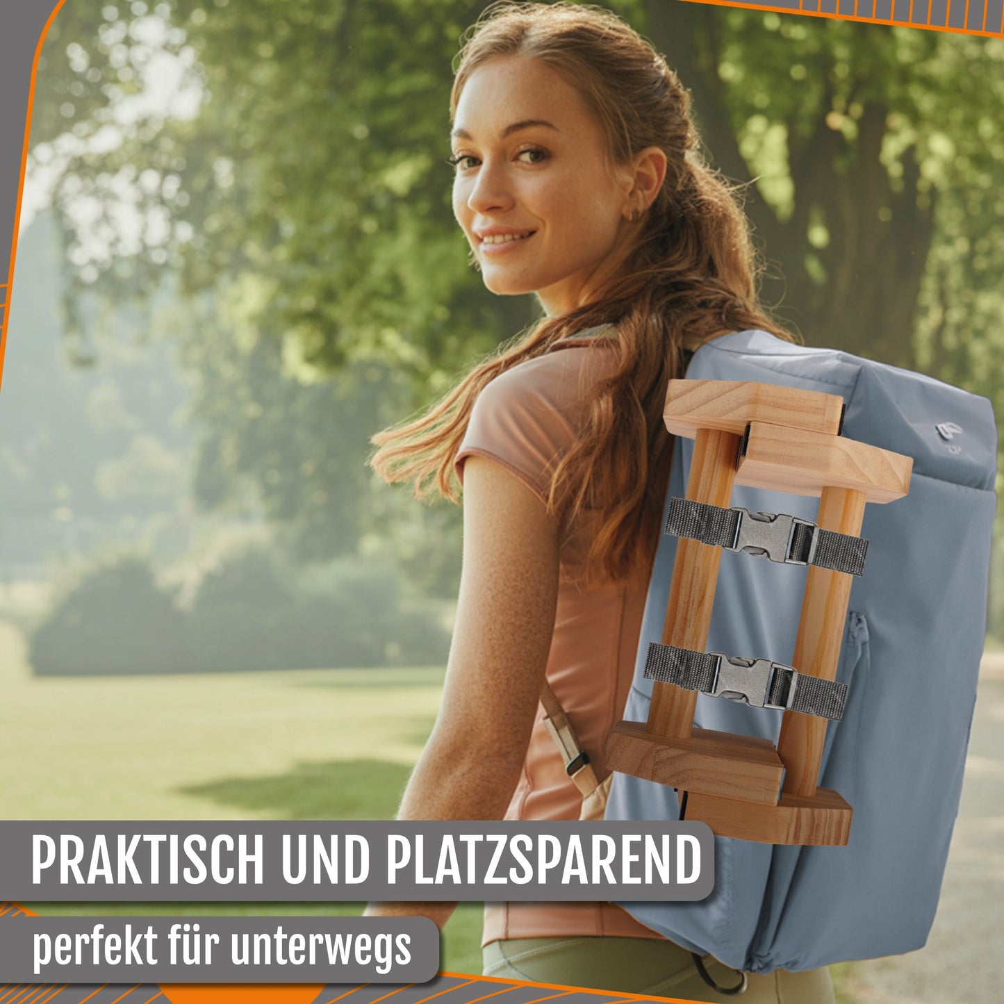 Liegestützgriffe aus Holz; 2er Set