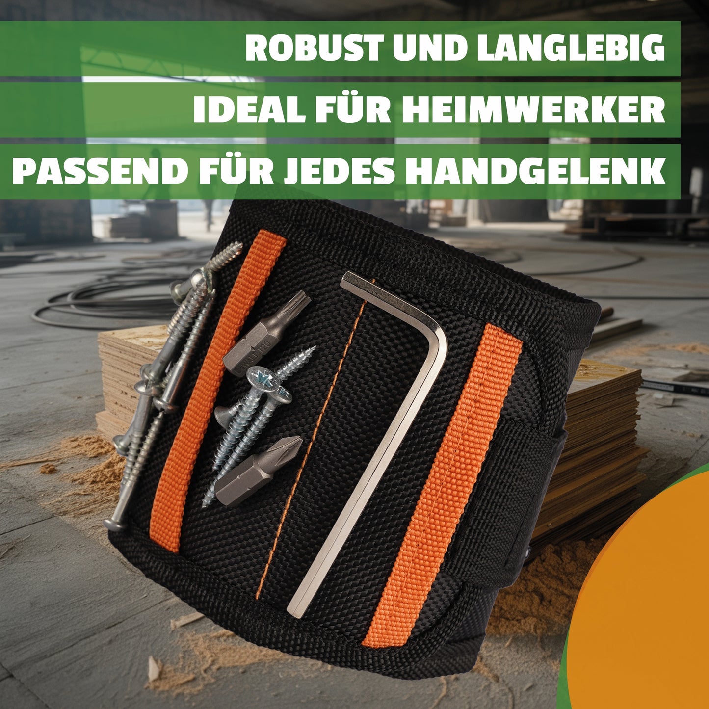 WENKTO® Magnet Armband für Hand- & Heimwerker