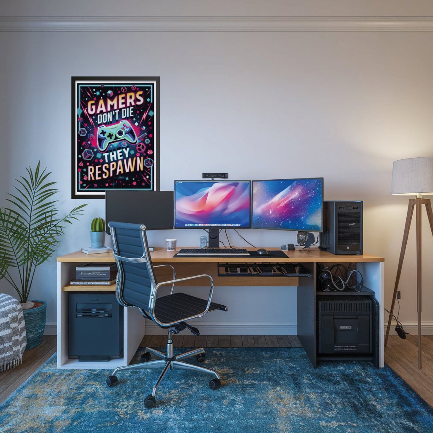 Poster für Gamer "Gamers Dont´t Die - They Respawn" 42 x 60 cm