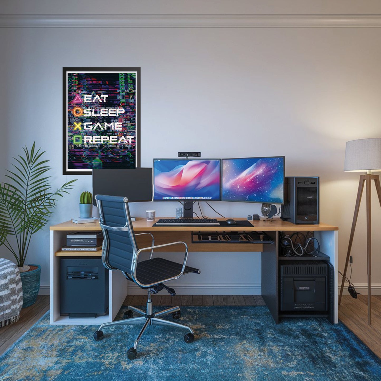 Gamer Poster "Eat-Sleep-Game-Repeat" 42 x 60 cm