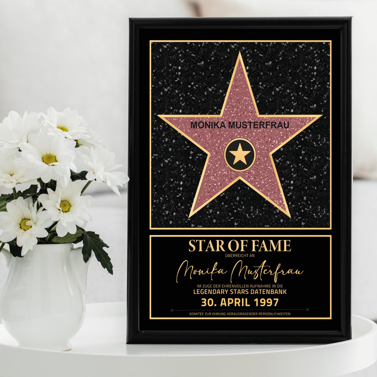 Poster personalisiert: Star of Fame