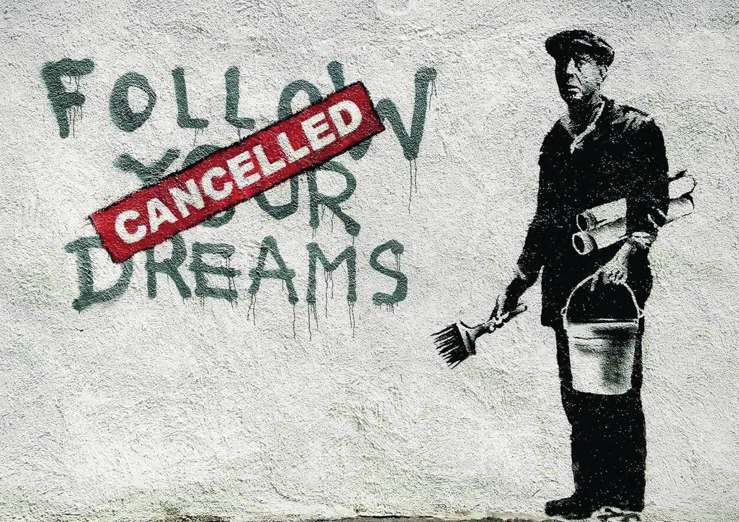 Banksy Poster Follow Your Dreams 60 x 42 cm