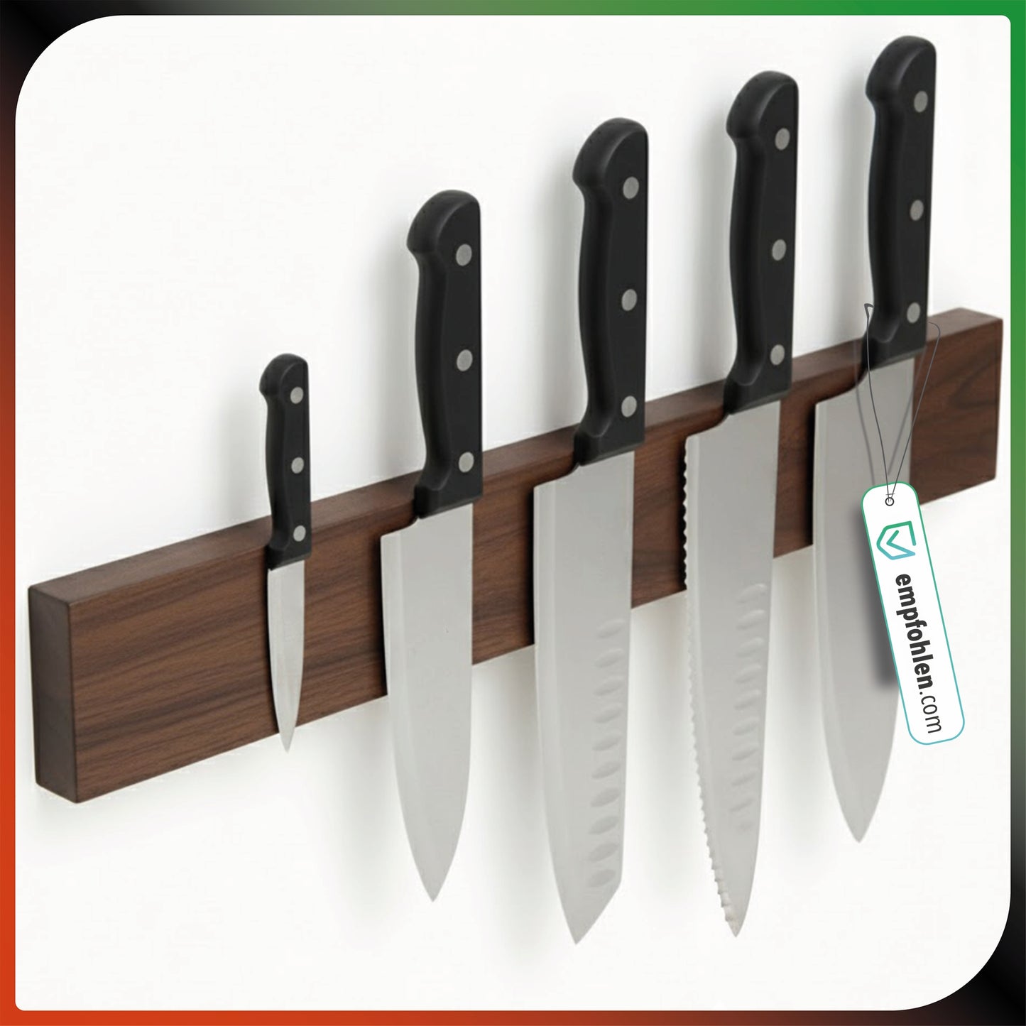 Magnetleiste aus Holz 40 cm Messerhalter