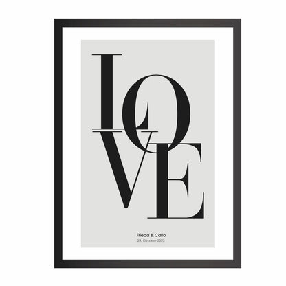 Personalisiertes Liebes-Poster für Paare