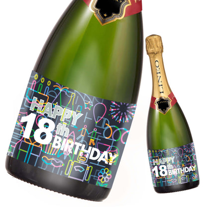 Geburtstag Flaschenetiketten Happy Birthday 2er Set