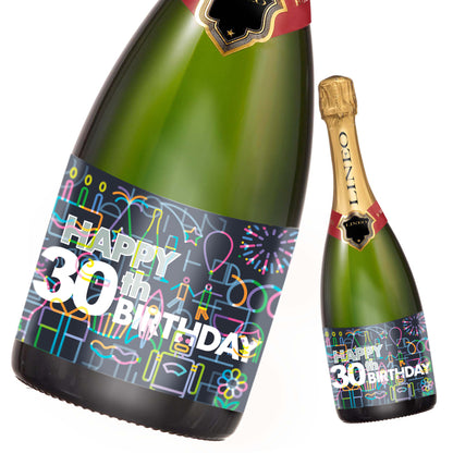 Geburtstag Flaschenetiketten Happy Birthday 2er Set