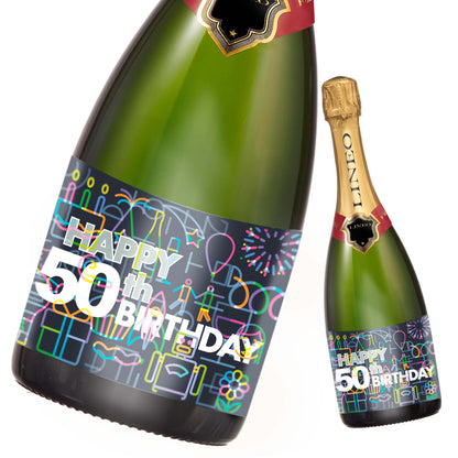 Geburtstag Flaschenetiketten Happy Birthday 2er Set