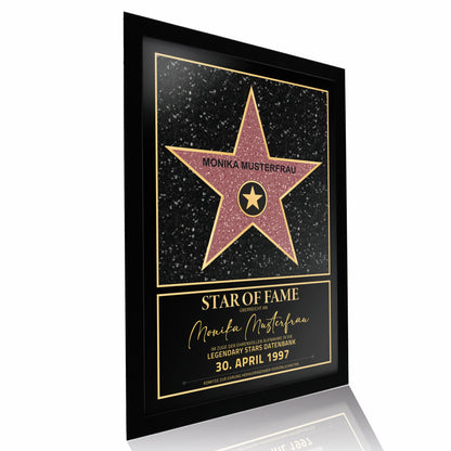 Personalisiertes Poster Star of Fame