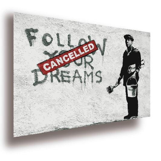 Banksy Poster Follow Your Dreams 60 x 42 cm