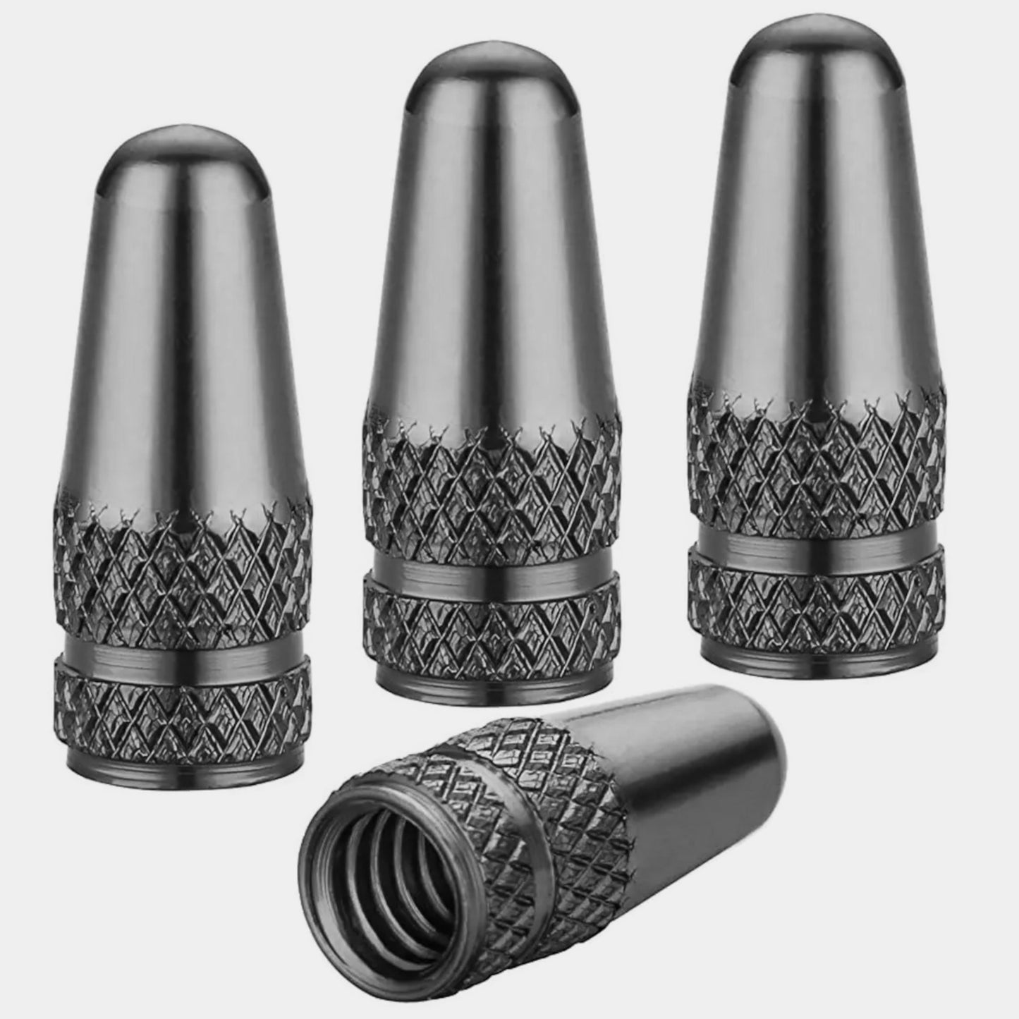 Fahrrad Ventilkappen Dunlop / Presta Aluminium 4 Stück
