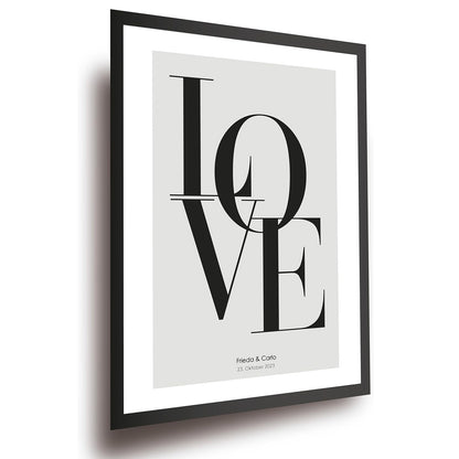 Personalisiertes Liebes-Poster für Paare