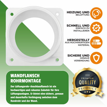 Wand-Flansch für Rohre 30-220 mm