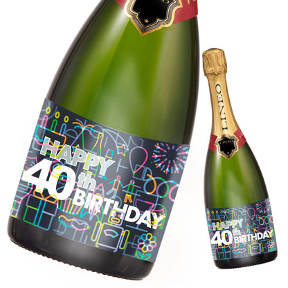 Geburtstag Flaschenetiketten Happy Birthday 2er Set