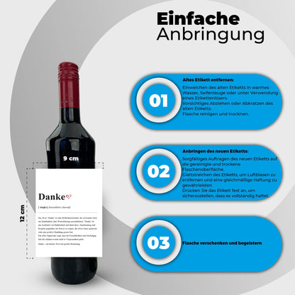 Definition Flaschenetiketten Wort-Definitionen 2er Set