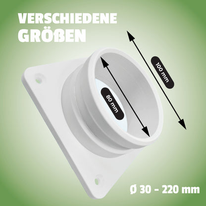 Wand-Flansch für Rohre 30-220 mm
